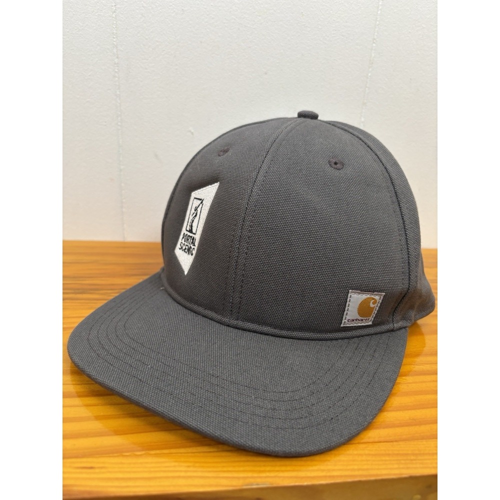 CARHARTT Ashland Firm Duck Flat Brim Hat Snapback Force Sweatband FastDry Cap OS
